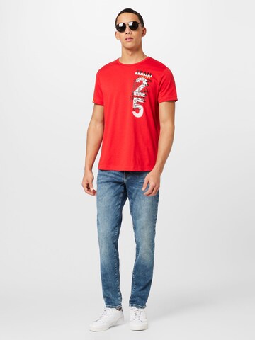 CAMP DAVID Shirt in Rood