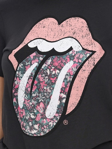 ONLY T-Shirt 'ROLLING STONES' in Grau