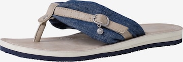 TAMARIS Teenslipper in Blauw: voorkant