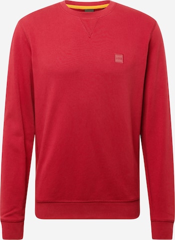 BOSS Orange - Sweatshirt 'Westart' em vermelho: frente