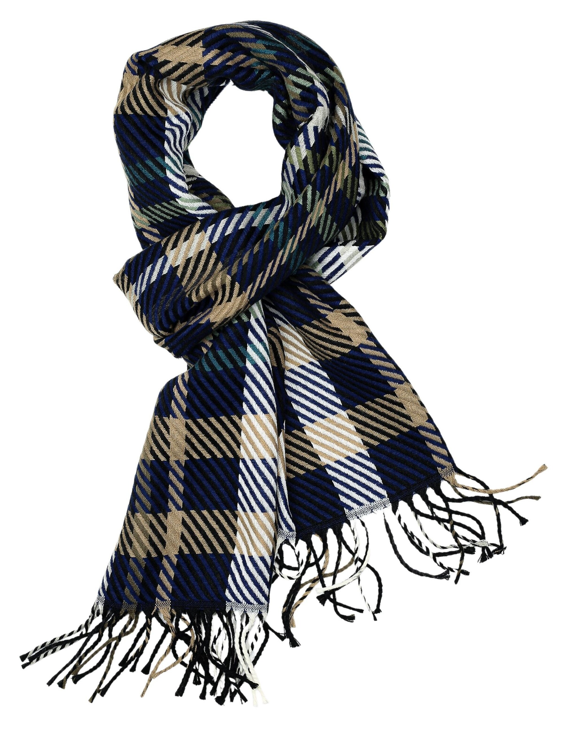 COLLEZIONE ALESSANDRO Scarf 'Strisce' in Blue