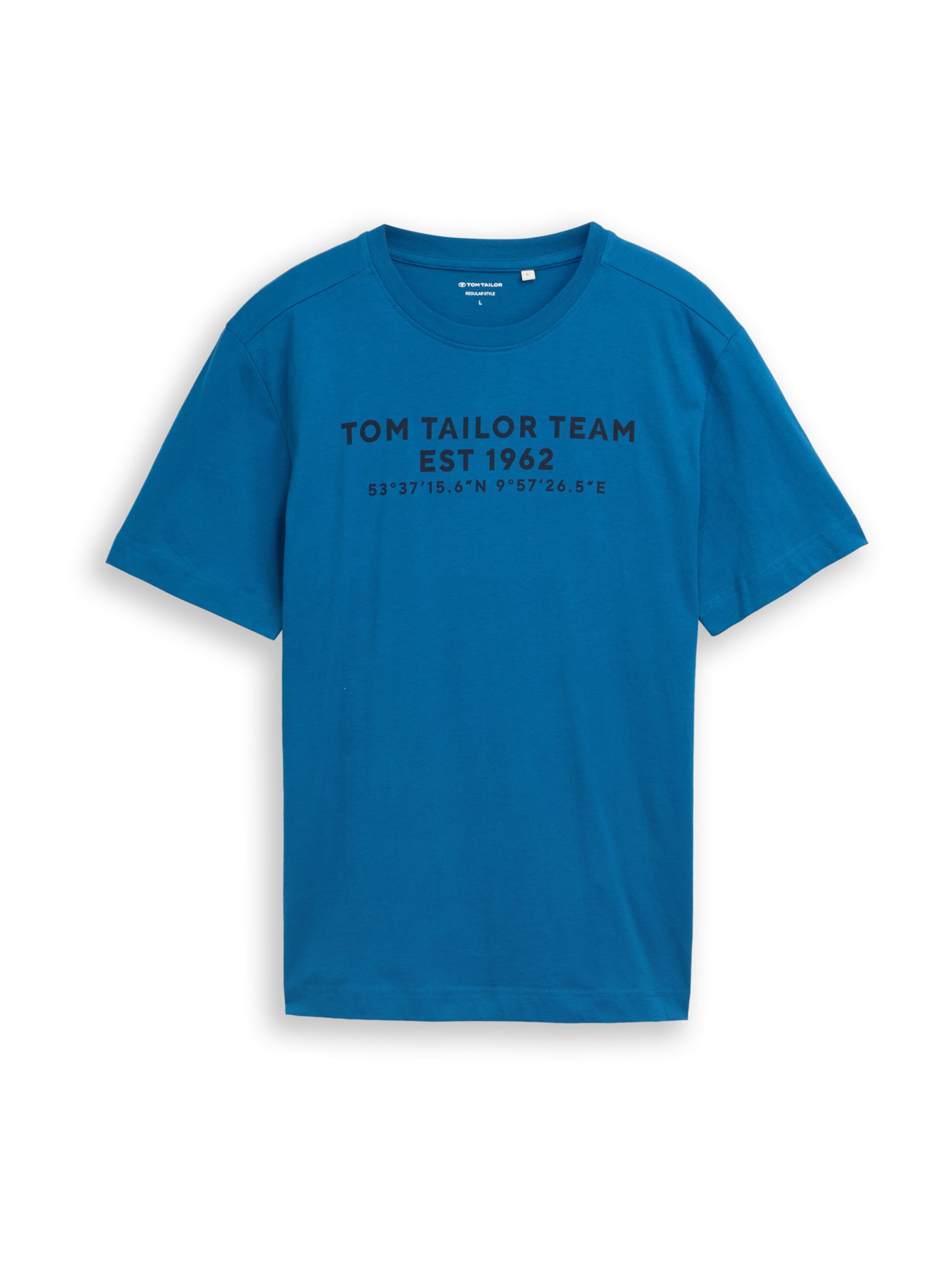 TOM TAILOR Tričko - Modrá: predná strana