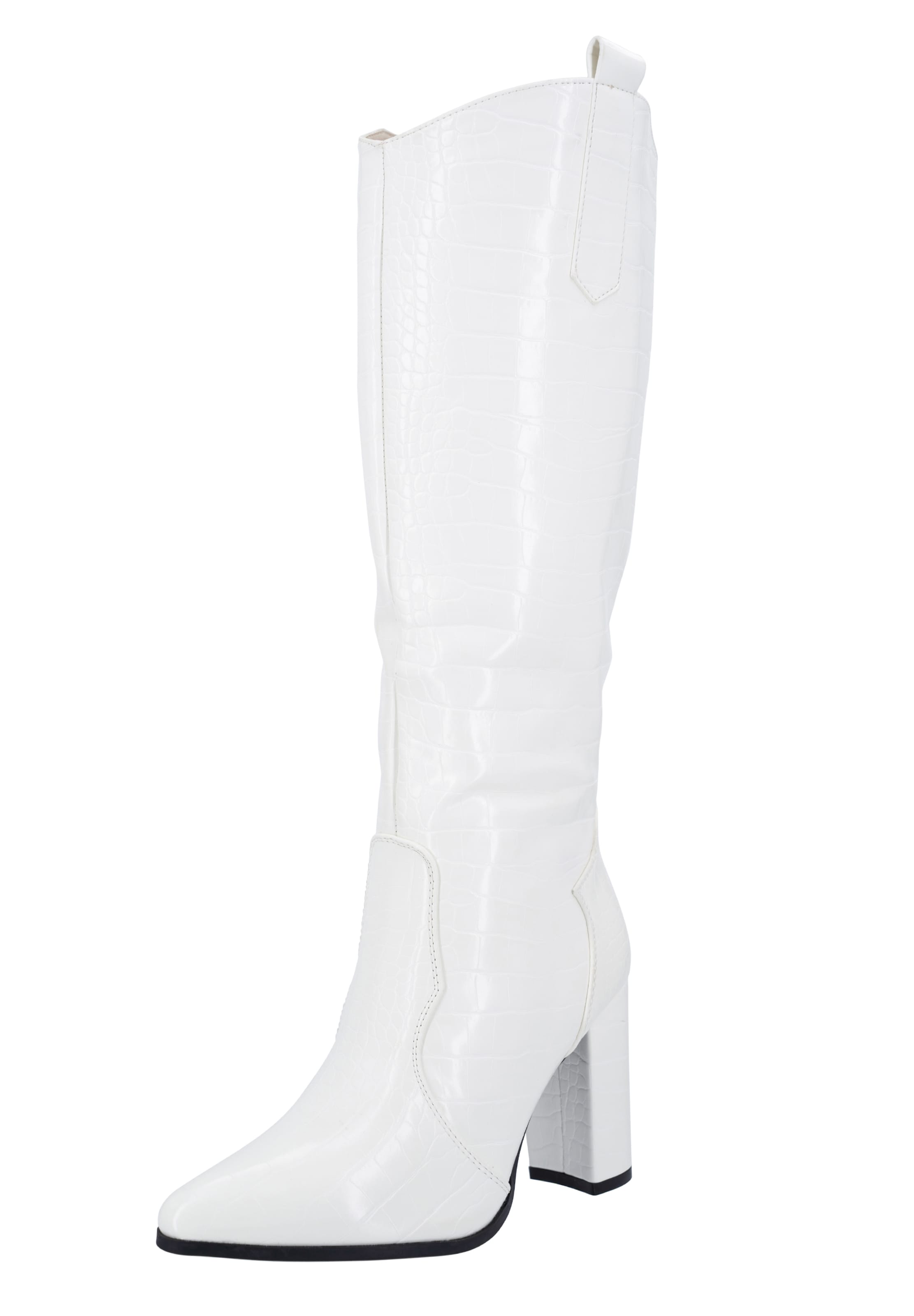 Salinyang Laarzen in Wit: voorkant