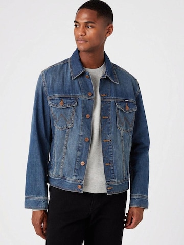 WRANGLER Tussenjas in Blauw: voorkant