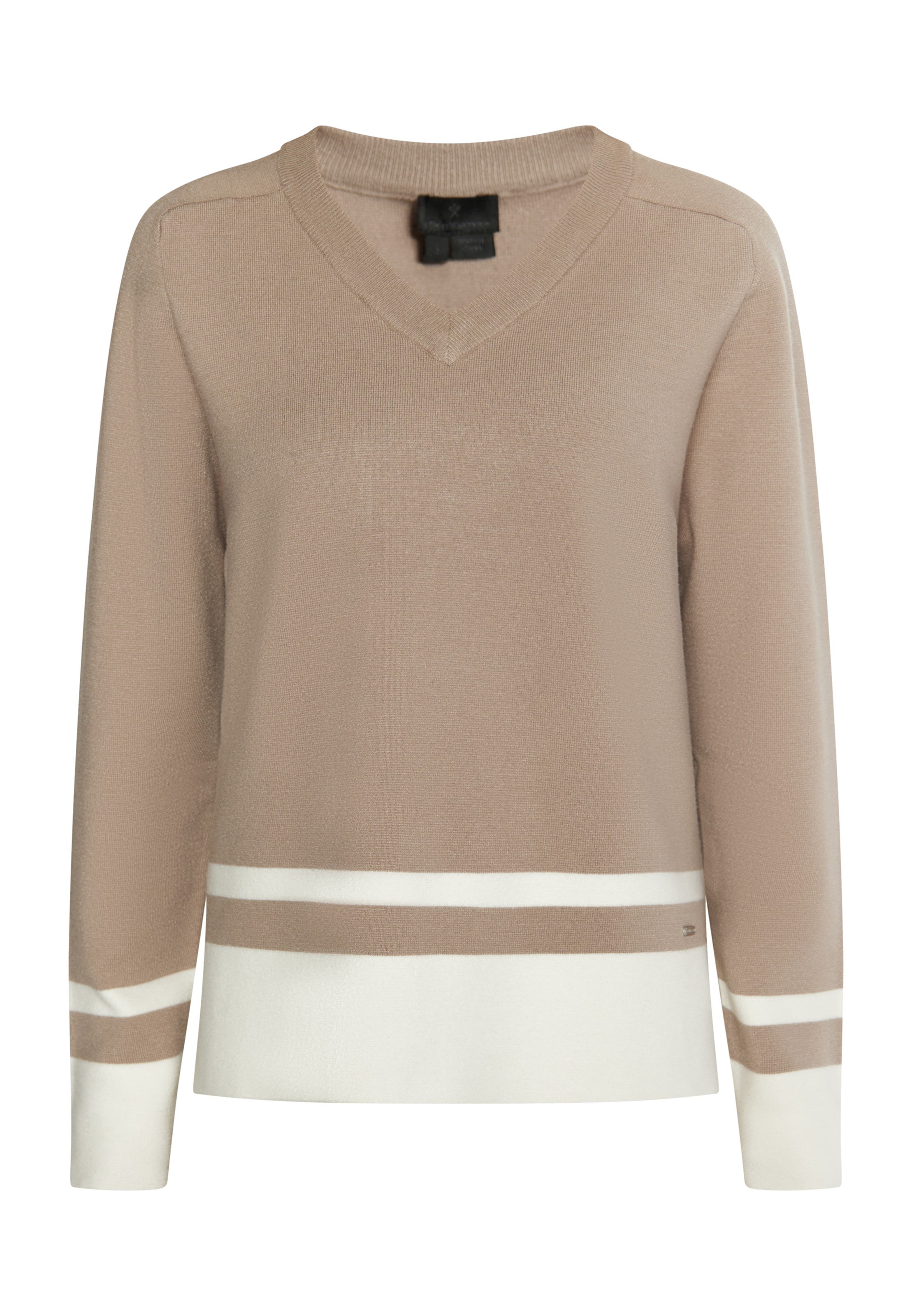 DreiMaster Klassik Пуловер 'Baradello' в бежово: отпред