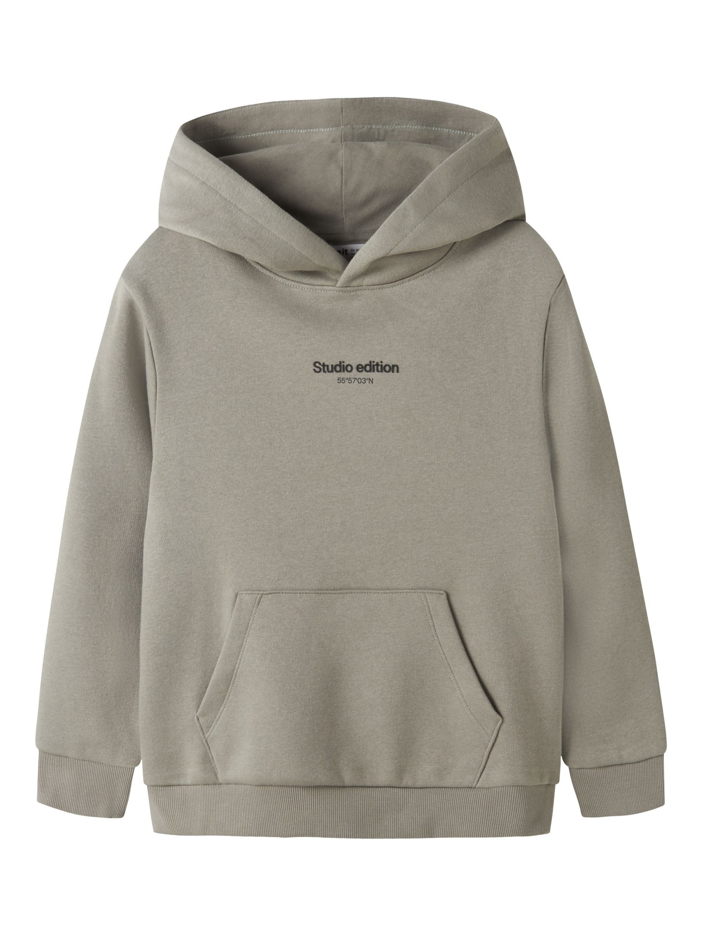 NAME IT Sweatshirt 'Brody' i grå: forside