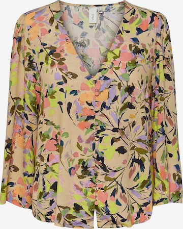 Y.A.S Blouse 'Emmy' in Beige: voorkant