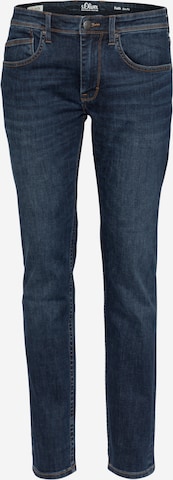 s.Oliver Slimfit Jeans 'Keith' in Blauw: voorkant