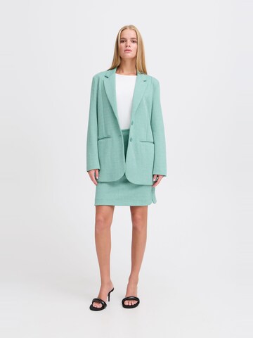ICHI Skirt ' IHKATE JACQUARD SK5 ' in Green