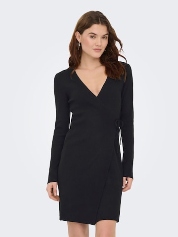 JDY Gebreide jurk 'JDYPrime' in Zwart: voorkant