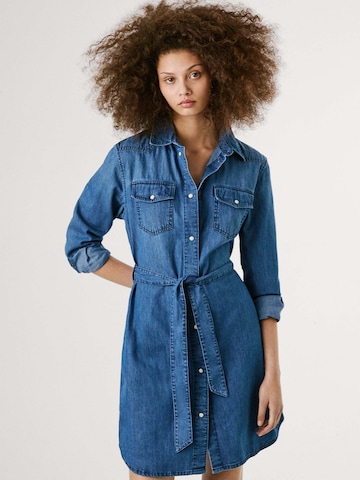 Pepe Jeans Blousejurk 'Victoria' in Blauw: voorkant