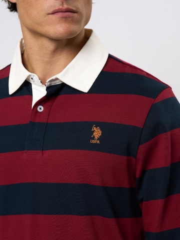 Coupe regular T-Shirt 'Tarik' U.S. POLO ASSN. en rouge