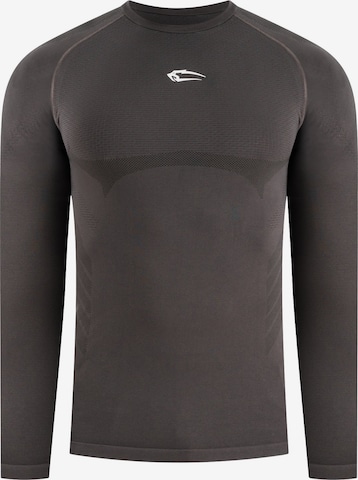 Smilodox Compression Longsleeve Carnos in Grau: Vorderseite