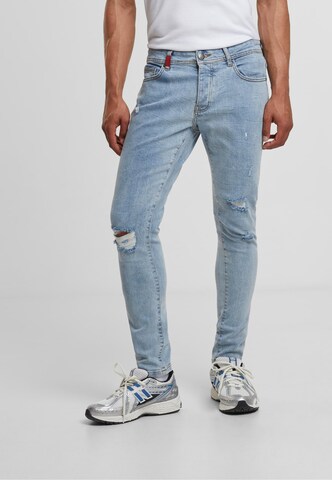2Y Premium Slimfit Jeans in Blau