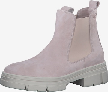 TAMARIS Chelsea boots i rosa: framsida