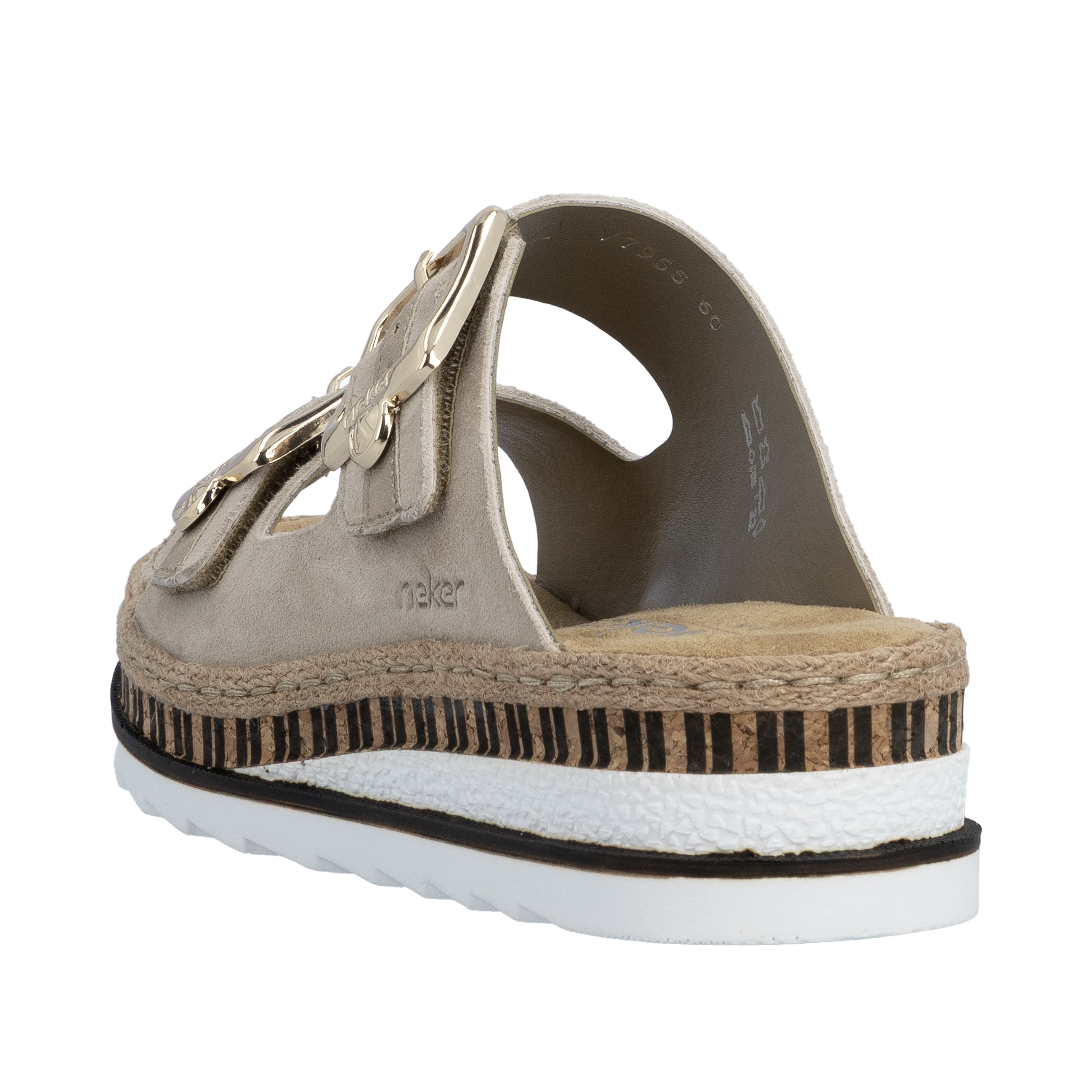 Mule 'V7955' Rieker en beige