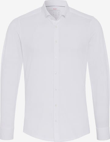 PURE Slim fit Overhemd in Wit: voorkant