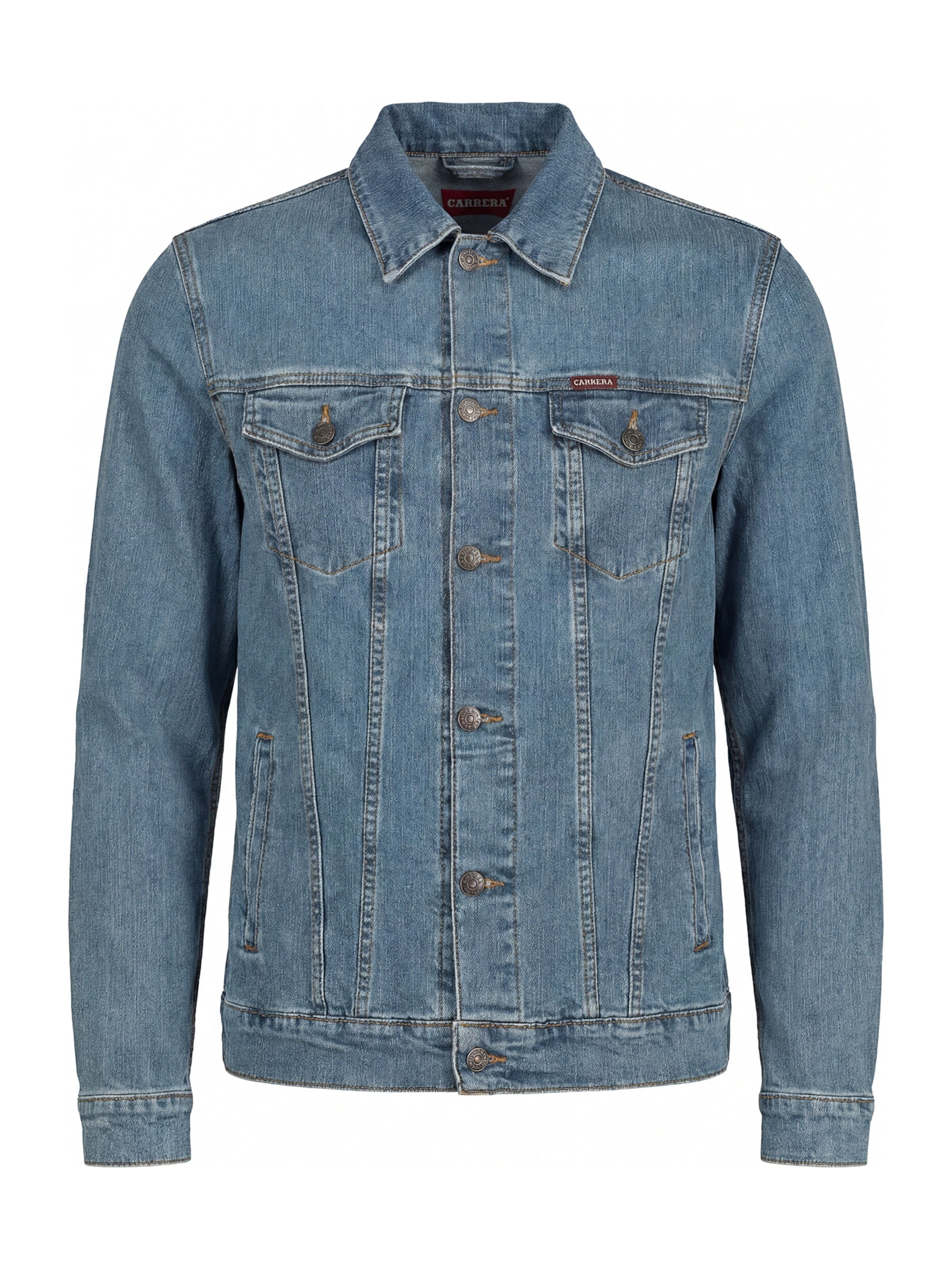 Carrera Jeans Übergangsjacke 'Trucker'‌‌‌‌‌ in Blau: Vorderseite