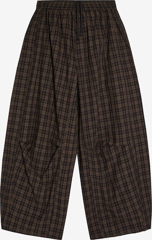 Pantalon Bershka en marron : devant
