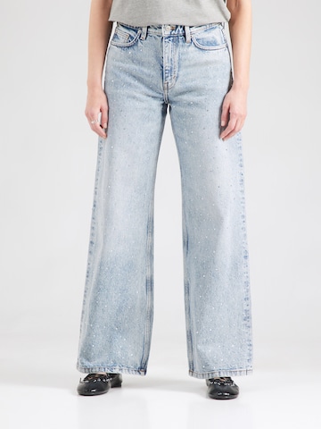 Monki Wide Leg Jeans in Blau: Vorderseite
