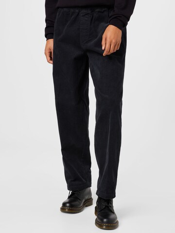 Obey Regular Pants in Blue: front