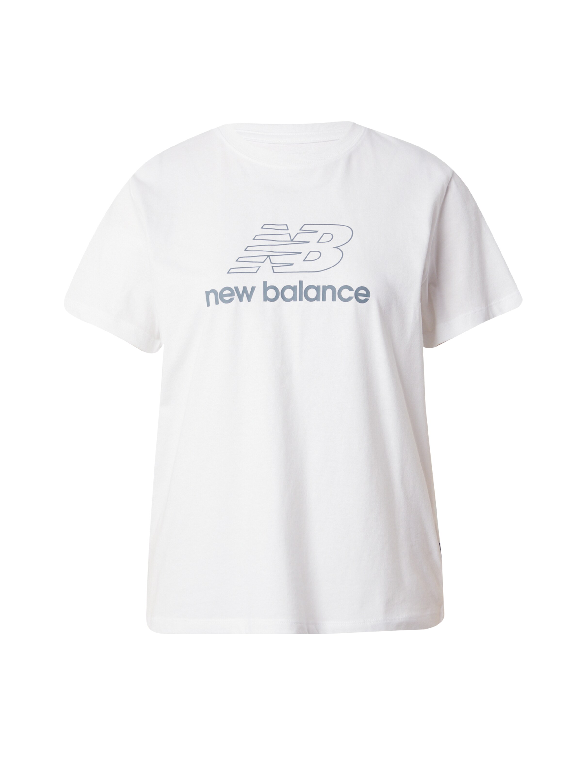 new balance Shirt in Wit: voorkant