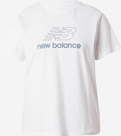 new balance T-shirt en pétrole / blanc, Vue avec produit