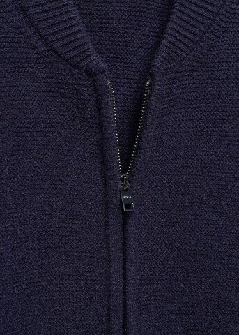 MANGO MAN Strickjacke 'Lotoc' in Blau