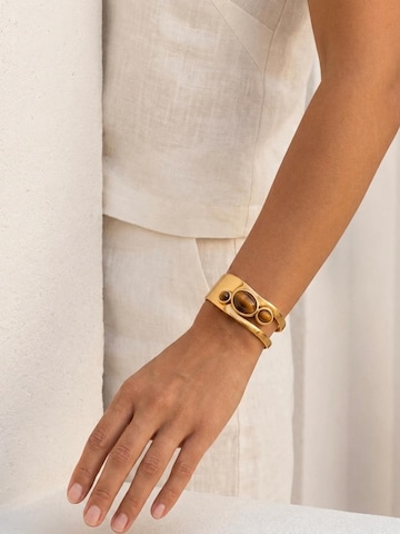 ETNÉE - Pulsera 'Sole di Pietra' en oro