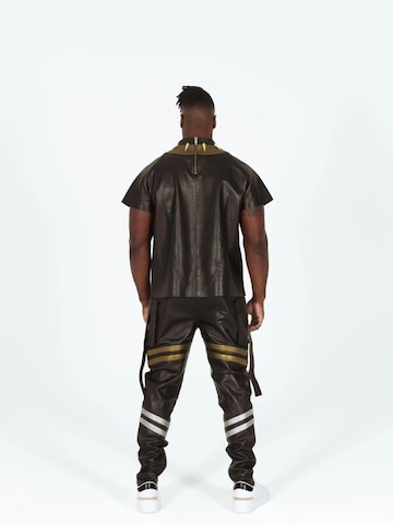 Coupe slim Pantalon cargo Vibranyum en noir