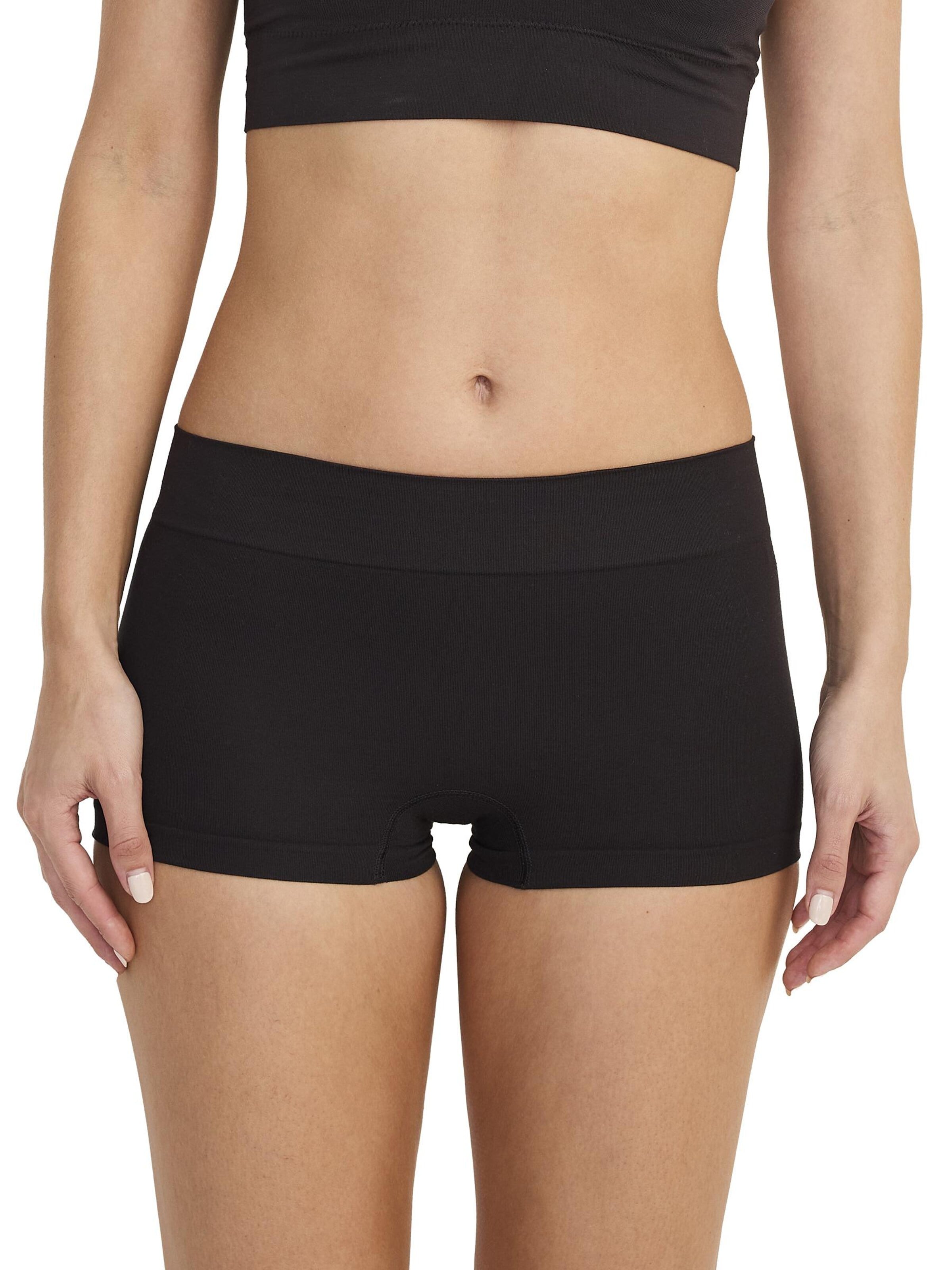 JOCKEY Panty 'Seamfree™ Comfort Boyshort'‌‌‌‌‌‌‌‌‌ in Schwarz: Vorderseite