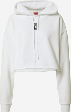 Sweat-shirt 'Dephana' HUGO en blanc : devant
