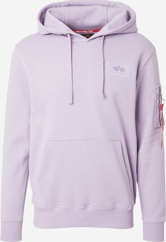 Bluză de molton de la ALPHA INDUSTRIES pe mov: față