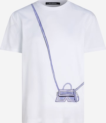 Karl Lagerfeld - Camisa 'IKON' em branco: frente