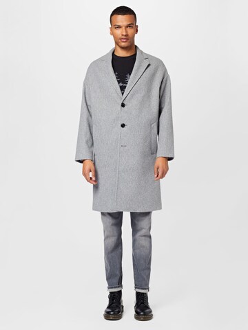 BURTON MENSWEAR LONDON Between-Seasons Coat in Grey: front