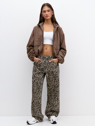Geacă de primăvară-toamnă de la Pull&Bear pe maro