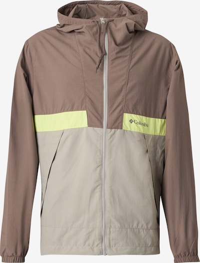 COLUMBIA Outdoor jakna 'Spire Valley™' u taupe siva / boja blata / svijetlozelena, Pregled proizvoda