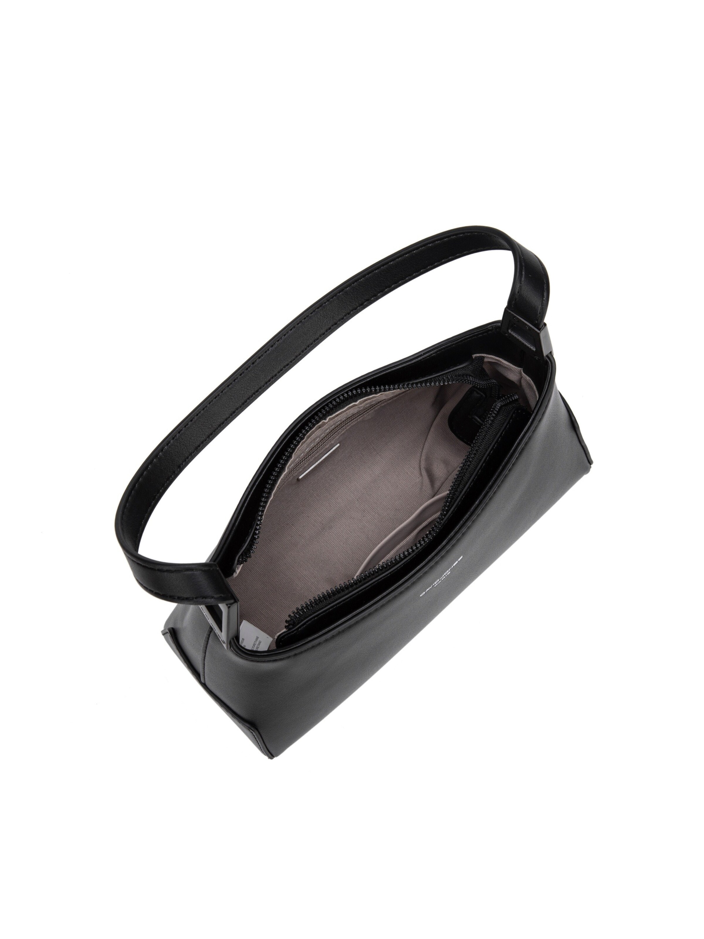Borsa a spalla 'Borsa a Spalla Baguette David Jones Ecopelle Zip' di David Jones in nero