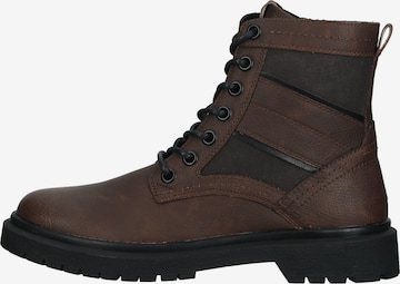 BULLBOXER Lace-Up Boots in Brown