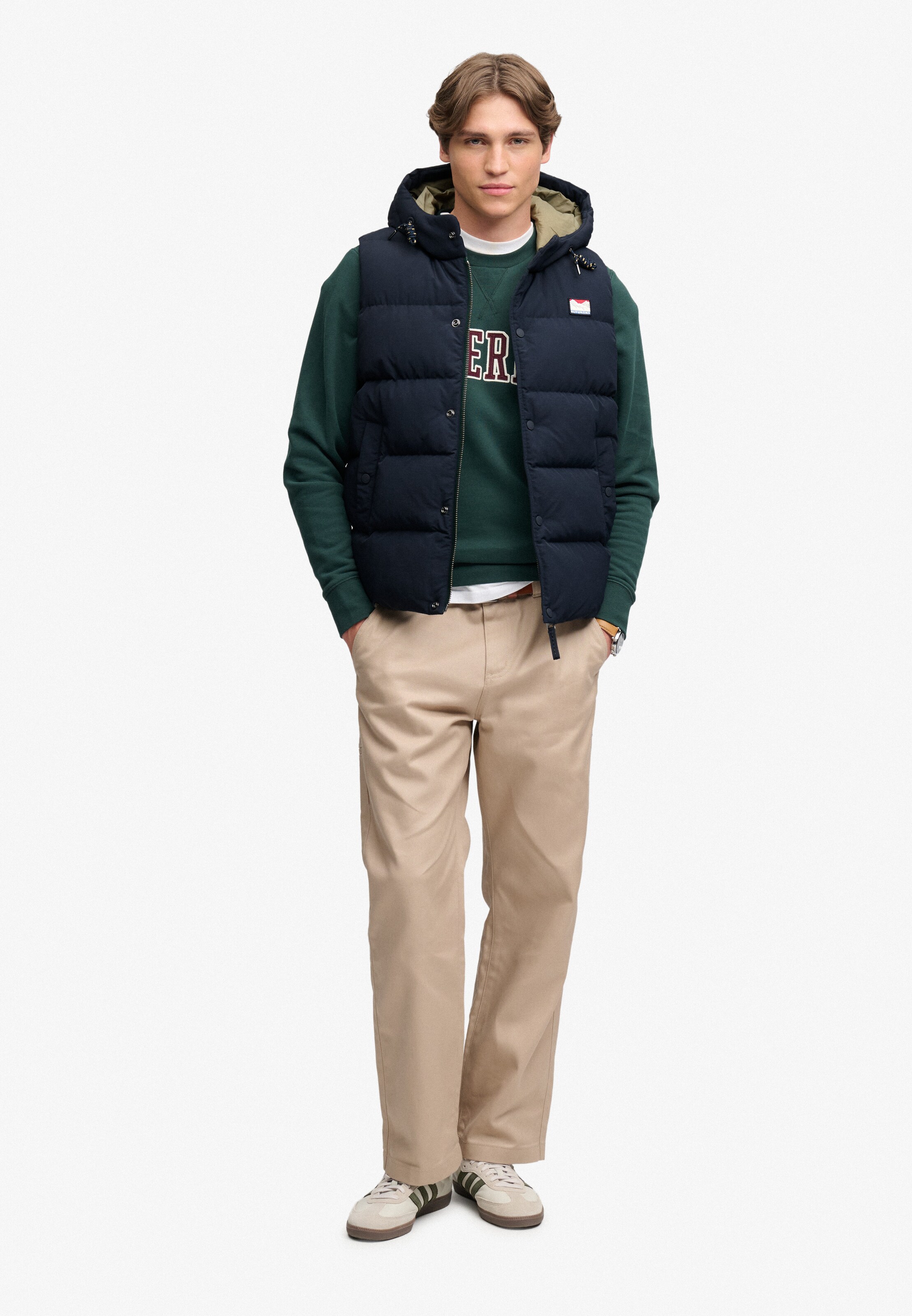 Superdry & Co Bodywarmer 'Everest' in Blauw