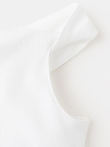 MANGO KIDS Top 'ROLL' – bílá