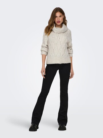 ONLY - Jersey 'ONLCHUNKY' en beige