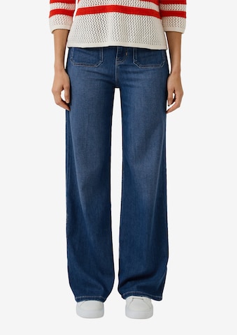 mėlyna s.Oliver Plačios klešnės Džinsai 'Suri': priekis