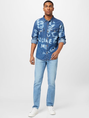 LEVI'S ® Regular Fit Shirt 'Relaxed Fit Western' in Blau