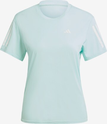 ADIDAS PERFORMANCE Functioneel shirt 'Own the Run' in Blauw: voorkant