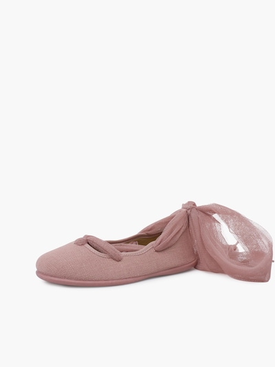Pisamonas Ballerines en 30 en rose ancienne, Vue avec produit