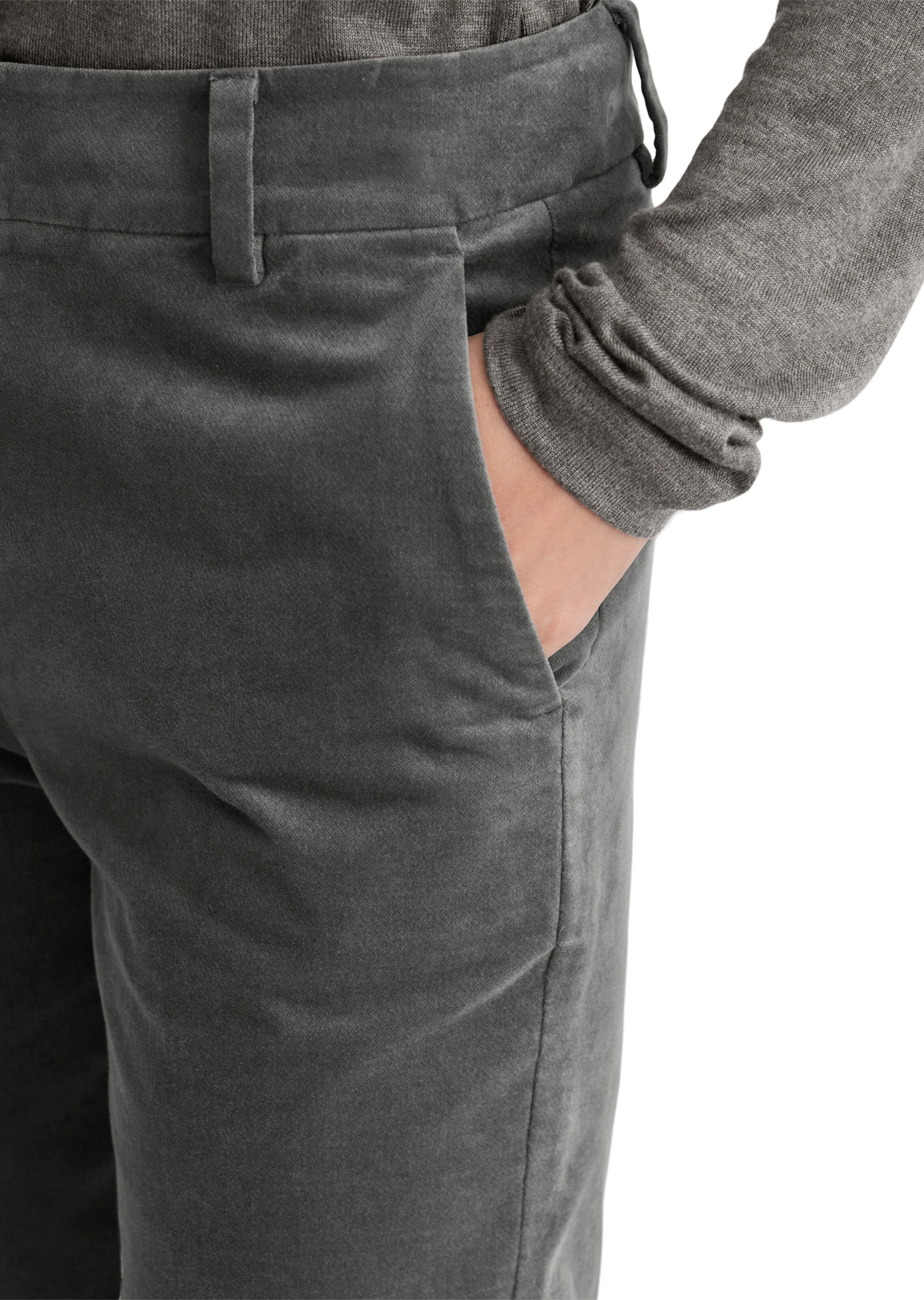 Marc O'Polo Tapered Broek in Grijs