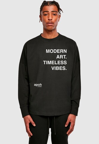 Merchcode Shirt 'Apoh - Modern Art' in Schwarz: Vorderseite