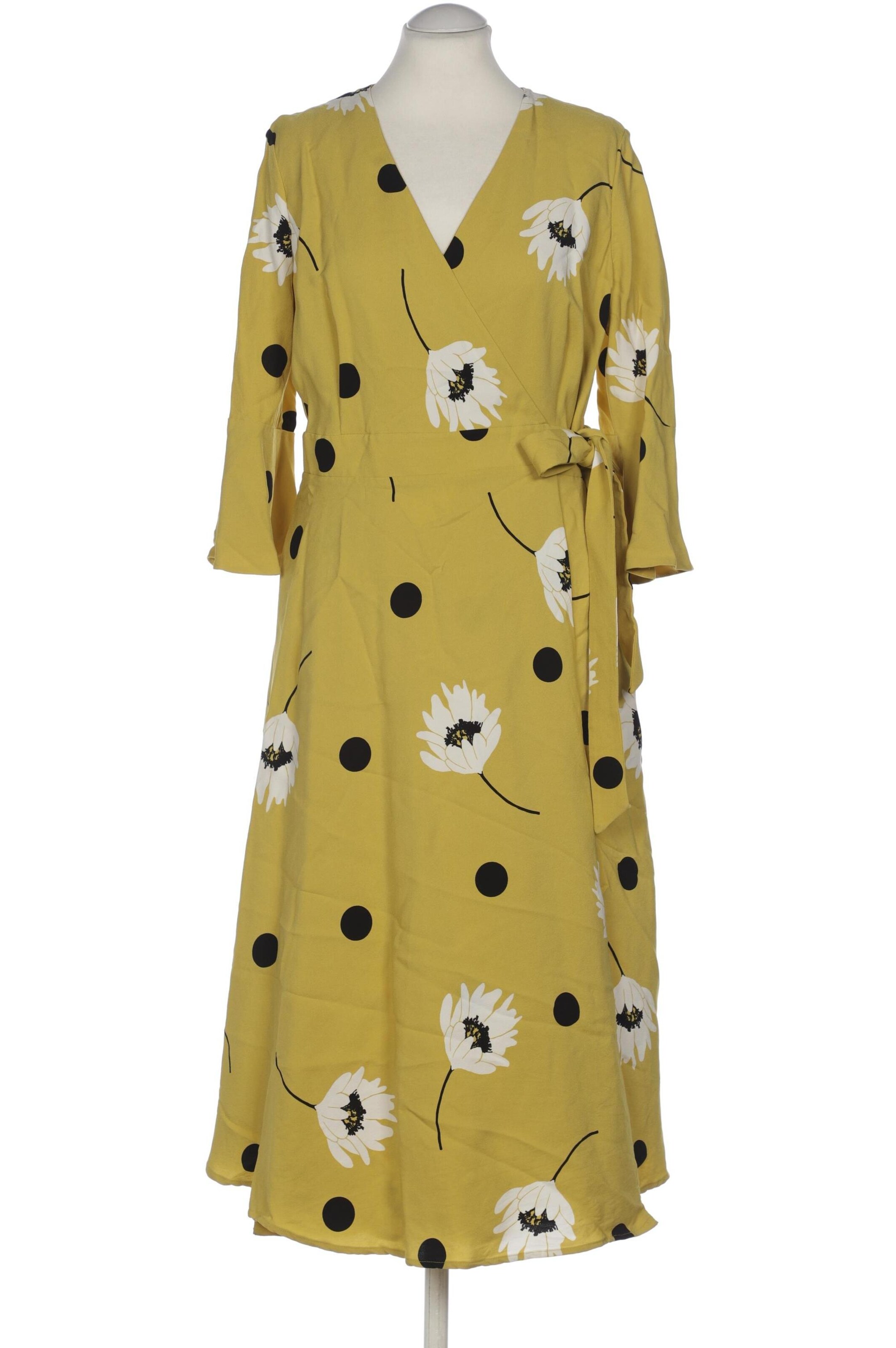 Hobbs London Dress in XL in Yellow: front