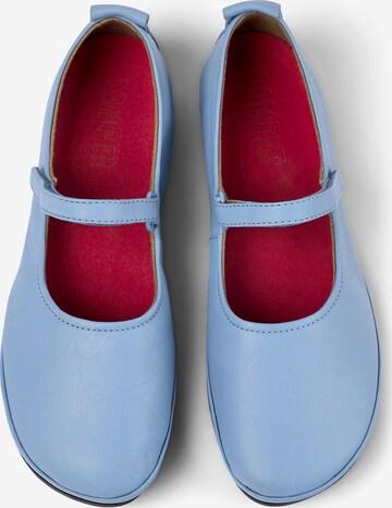 CAMPER Ballet Flats with Strap 'Right Nina' in Blue